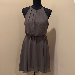 Lush Olive Green Cinched Waist Dress Size Small